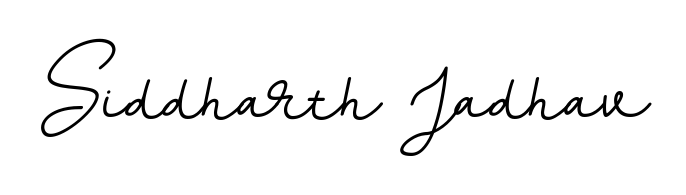 Try this chic Siddharth Jadhav handwritten sign style. Using BallpointsItalic-DORy9 font elements, it gives your name a sleek, memorable identity. Siddharth Jadhav signature style 11 images and pictures png