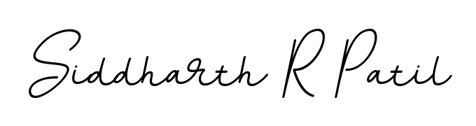 Give your name Siddharth R Patil an exquisite flair with the BallpointsItalic-DORy9 script font. Ideal for contracts, resumes, and formal letterheads. Siddharth R Patil signature style 11 images and pictures png