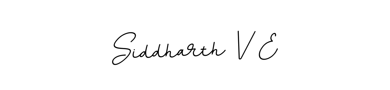 Siddharth V E stylish signature style. Best Handwritten Sign (BallpointsItalic-DORy9) for my name. Handwritten Signature Collection Ideas for my name Siddharth V E. Siddharth V E signature style 11 images and pictures png