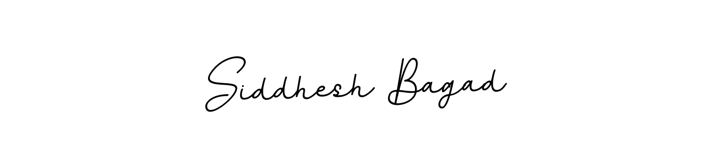 How to make Siddhesh Bagad name signature. Use BallpointsItalic-DORy9 style for creating short signs online. This is the latest handwritten sign. Siddhesh Bagad signature style 11 images and pictures png