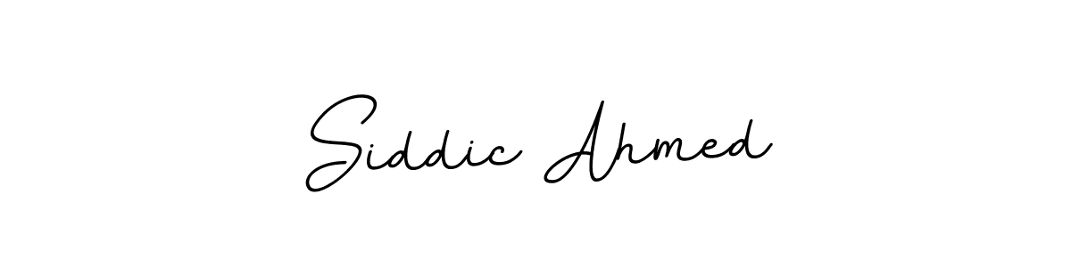Use a signature maker to create a handwritten signature online. With this signature software, you can design (BallpointsItalic-DORy9) your own signature for name Siddic Ahmed. Siddic Ahmed signature style 11 images and pictures png