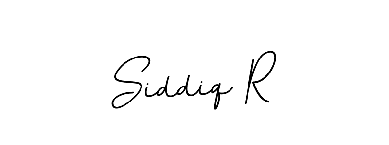 How to make Siddiq R name signature. Use BallpointsItalic-DORy9 style for creating short signs online. This is the latest handwritten sign. Siddiq R signature style 11 images and pictures png