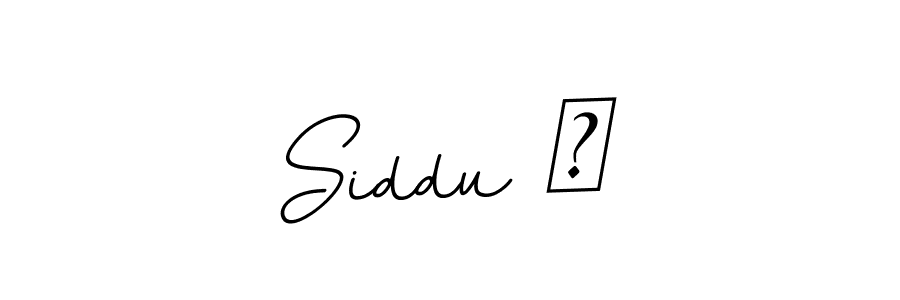 Siddu ♪ stylish signature style. Best Handwritten Sign (BallpointsItalic-DORy9) for my name. Handwritten Signature Collection Ideas for my name Siddu ♪. Siddu ♪ signature style 11 images and pictures png