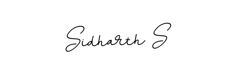 How to make Sidharth S name signature. Use BallpointsItalic-DORy9 style for creating short signs online. This is the latest handwritten sign. Sidharth S signature style 11 images and pictures png