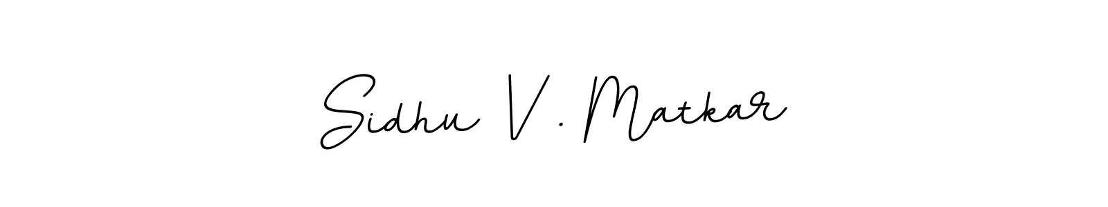 Design your own signature with our free online signature maker. With this signature software, you can create a handwritten (BallpointsItalic-DORy9) signature for name Sidhu V . Matkar. Sidhu V . Matkar signature style 11 images and pictures png