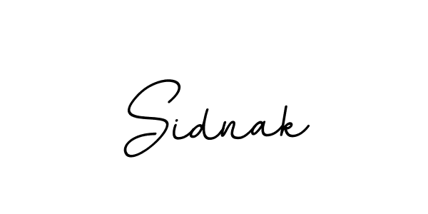 Design your own signature with our free online signature maker. With this signature software, you can create a handwritten (BallpointsItalic-DORy9) signature for name Sidnak. Sidnak signature style 11 images and pictures png