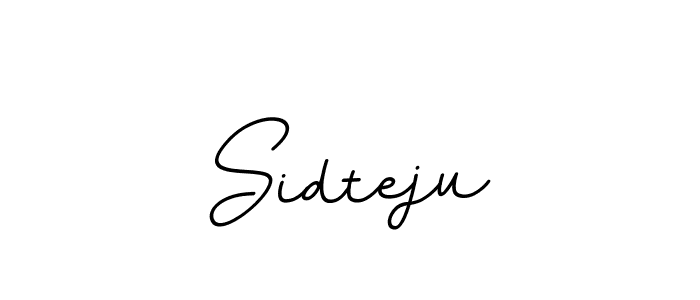 How to make Sidteju name signature. Use BallpointsItalic-DORy9 style for creating short signs online. This is the latest handwritten sign. Sidteju signature style 11 images and pictures png