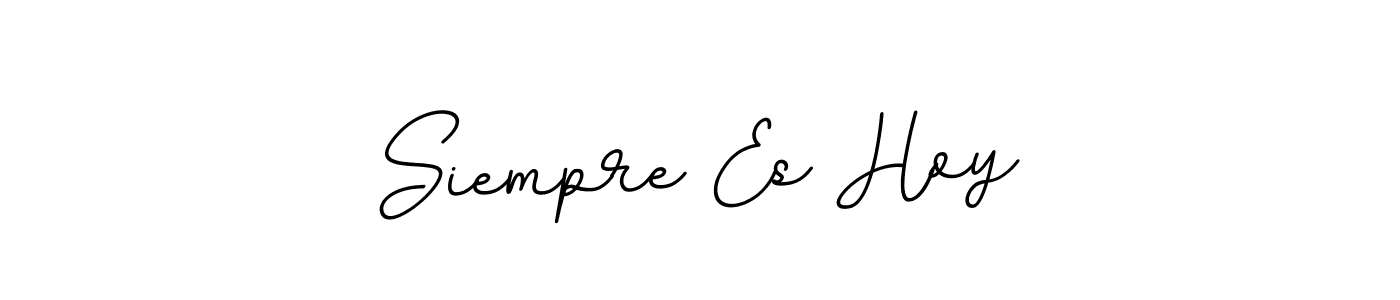 This is the best signature style for the Siempre Es Hoy name. Also you like these signature font (BallpointsItalic-DORy9). Mix name signature. Siempre Es Hoy signature style 11 images and pictures png