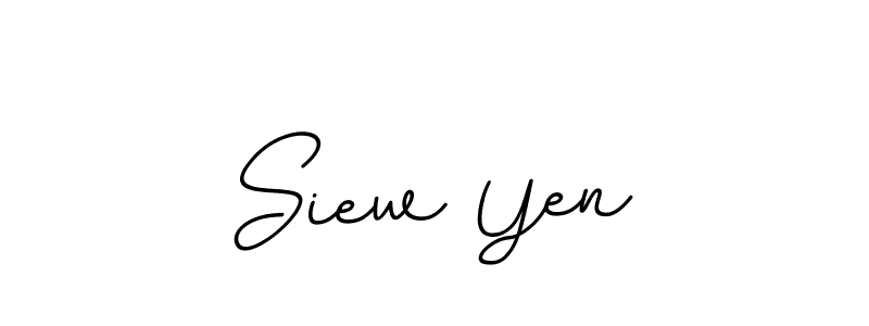 Use a signature maker to create a handwritten signature online. With this signature software, you can design (BallpointsItalic-DORy9) your own signature for name Siew Yen. Siew Yen signature style 11 images and pictures png