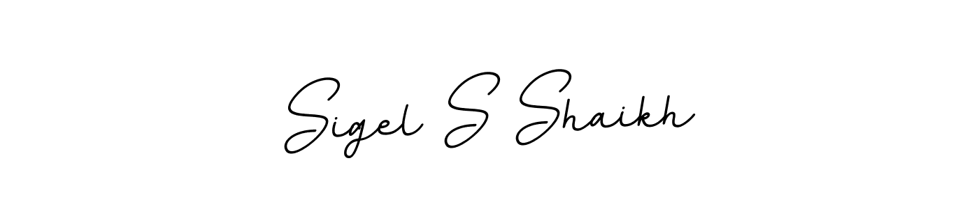 if you are searching for the best signature style for your name Sigel S Shaikh. so please give up your signature search. here we have designed multiple signature styles  using BallpointsItalic-DORy9. Sigel S Shaikh signature style 11 images and pictures png