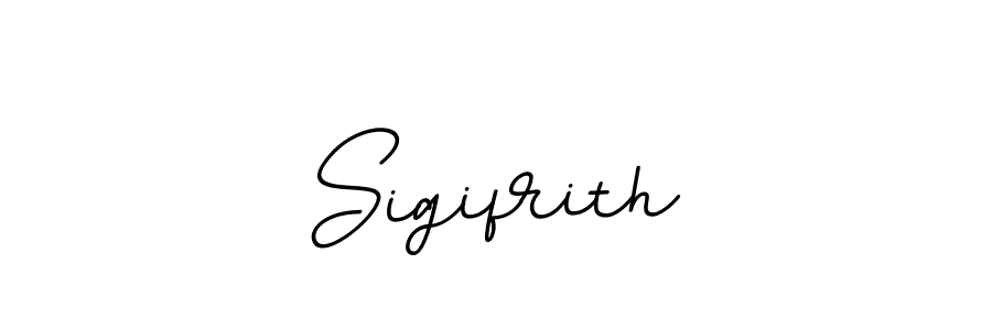 How to make Sigifrith name signature. Use BallpointsItalic-DORy9 style for creating short signs online. This is the latest handwritten sign. Sigifrith signature style 11 images and pictures png