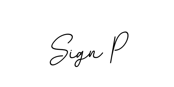 The best way (BallpointsItalic-DORy9) to make a short signature is to pick only two or three words in your name. The name Sign P include a total of six letters. For converting this name. Sign P signature style 11 images and pictures png