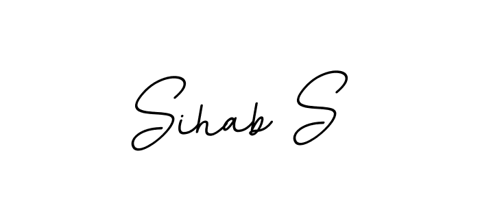 It looks lik you need a new signature style for name Sihab S. Design unique handwritten (BallpointsItalic-DORy9) signature with our free signature maker in just a few clicks. Sihab S signature style 11 images and pictures png