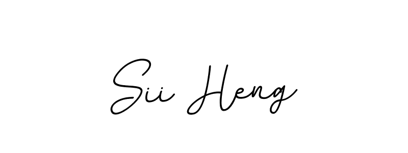 Sii Heng stylish signature style. Best Handwritten Sign (BallpointsItalic-DORy9) for my name. Handwritten Signature Collection Ideas for my name Sii Heng. Sii Heng signature style 11 images and pictures png