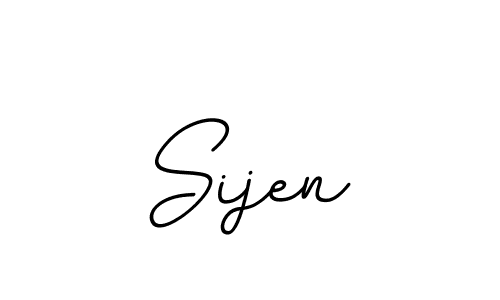 You should practise on your own different ways (BallpointsItalic-DORy9) to write your name (Sijen) in signature. don't let someone else do it for you. Sijen signature style 11 images and pictures png