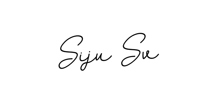 How to make Siju Sv name signature. Use BallpointsItalic-DORy9 style for creating short signs online. This is the latest handwritten sign. Siju Sv signature style 11 images and pictures png