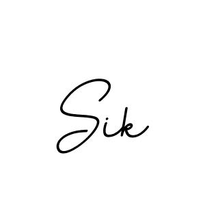 You should practise on your own different ways (BallpointsItalic-DORy9) to write your name (Sik) in signature. don't let someone else do it for you. Sik signature style 11 images and pictures png