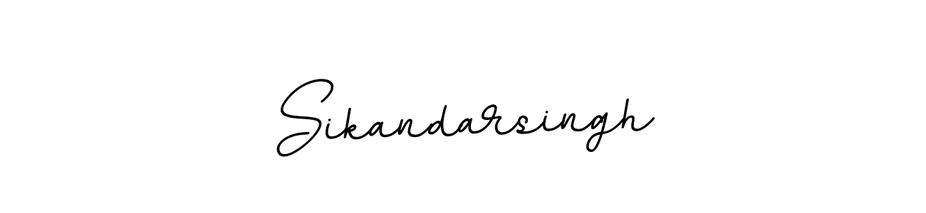 How to make Sikandarsingh name signature. Use BallpointsItalic-DORy9 style for creating short signs online. This is the latest handwritten sign. Sikandarsingh signature style 11 images and pictures png