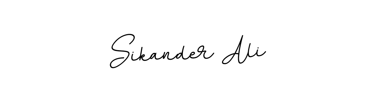 Make a beautiful signature design for name Sikander Ali. With this signature (BallpointsItalic-DORy9) style, you can create a handwritten signature for free. Sikander Ali signature style 11 images and pictures png