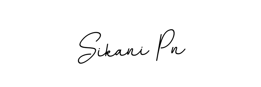 How to make Sikani Pn name signature. Use BallpointsItalic-DORy9 style for creating short signs online. This is the latest handwritten sign. Sikani Pn signature style 11 images and pictures png