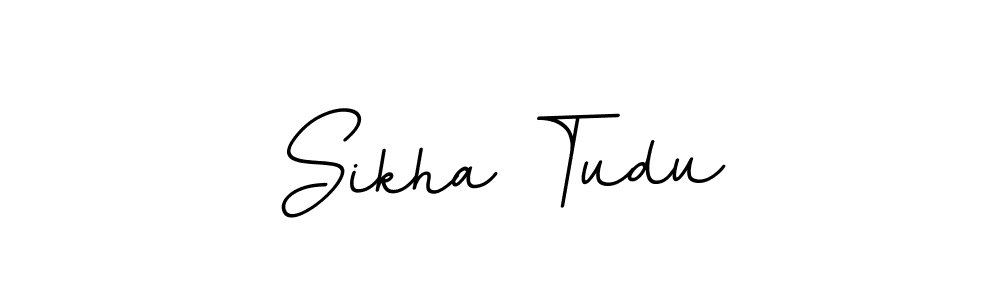 Sikha Tudu stylish signature style. Best Handwritten Sign (BallpointsItalic-DORy9) for my name. Handwritten Signature Collection Ideas for my name Sikha Tudu. Sikha Tudu signature style 11 images and pictures png