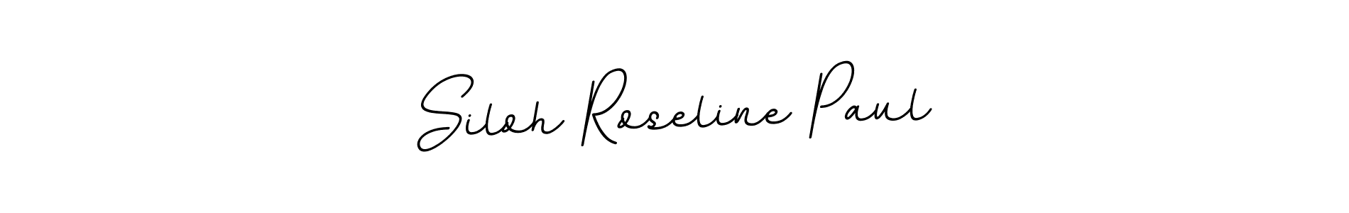 How to make Siloh Roseline Paul name signature. Use BallpointsItalic-DORy9 style for creating short signs online. This is the latest handwritten sign. Siloh Roseline Paul signature style 11 images and pictures png