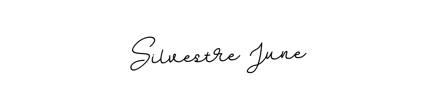 Use a signature maker to create a handwritten signature online. With this signature software, you can design (BallpointsItalic-DORy9) your own signature for name Silvestre June. Silvestre June signature style 11 images and pictures png