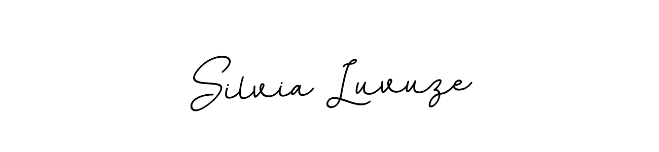 You should practise on your own different ways (BallpointsItalic-DORy9) to write your name (Silvia Luvuze) in signature. don't let someone else do it for you. Silvia Luvuze signature style 11 images and pictures png