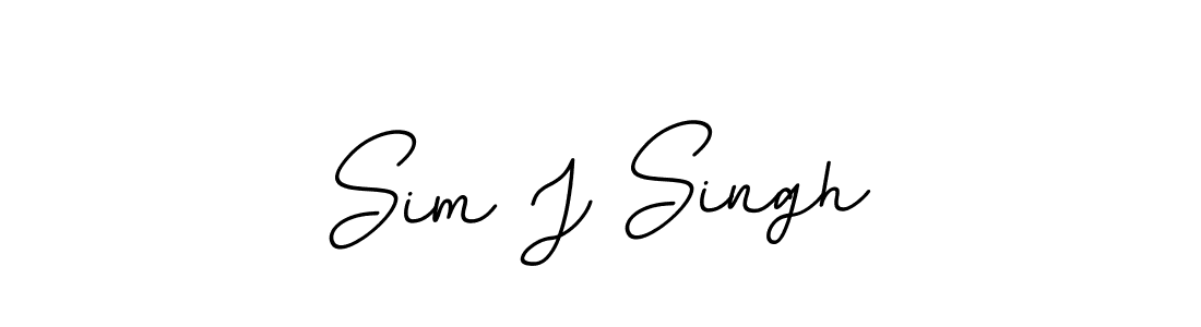 It looks lik you need a new signature style for name Sim J Singh. Design unique handwritten (BallpointsItalic-DORy9) signature with our free signature maker in just a few clicks. Sim J Singh signature style 11 images and pictures png