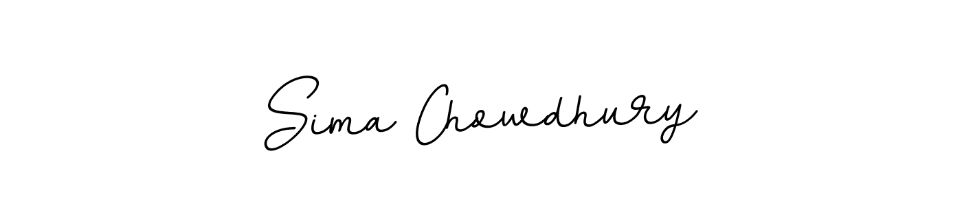 How to make Sima Chowdhury name signature. Use BallpointsItalic-DORy9 style for creating short signs online. This is the latest handwritten sign. Sima Chowdhury signature style 11 images and pictures png