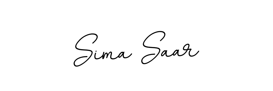 This is the best signature style for the Sima Saar name. Also you like these signature font (BallpointsItalic-DORy9). Mix name signature. Sima Saar signature style 11 images and pictures png