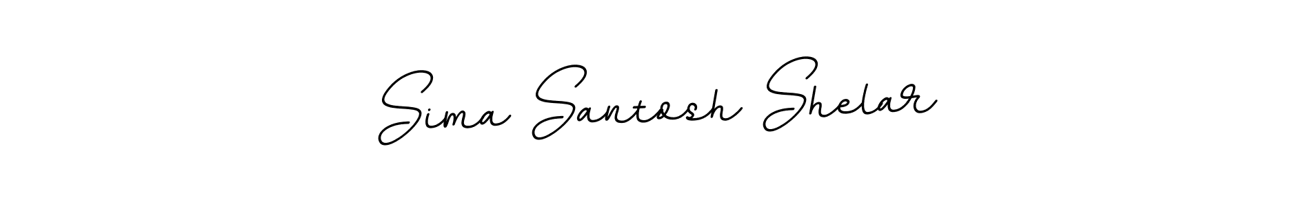 How to make Sima Santosh Shelar name signature. Use BallpointsItalic-DORy9 style for creating short signs online. This is the latest handwritten sign. Sima Santosh Shelar signature style 11 images and pictures png
