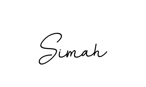 Create a beautiful signature design for name Simah. With this signature (BallpointsItalic-DORy9) fonts, you can make a handwritten signature for free. Simah signature style 11 images and pictures png