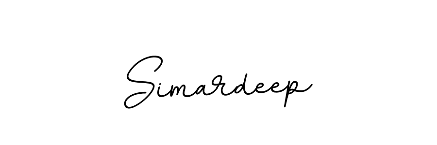 Use a signature maker to create a handwritten signature online. With this signature software, you can design (BallpointsItalic-DORy9) your own signature for name Simardeep. Simardeep signature style 11 images and pictures png