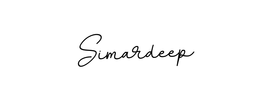 Make a beautiful signature design for name Simardeep. With this signature (BallpointsItalic-DORy9) style, you can create a handwritten signature for free. Simardeep signature style 11 images and pictures png