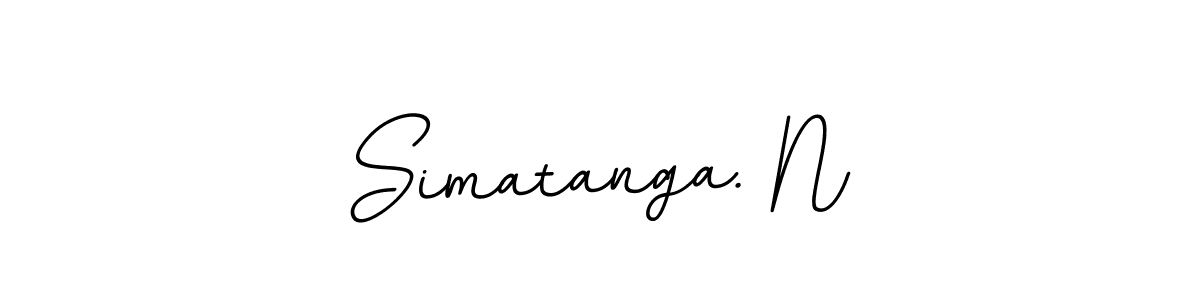 Use a signature maker to create a handwritten signature online. With this signature software, you can design (BallpointsItalic-DORy9) your own signature for name Simatanga. N. Simatanga. N signature style 11 images and pictures png