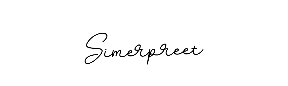 Create a beautiful signature design for name Simerpreet. With this signature (BallpointsItalic-DORy9) fonts, you can make a handwritten signature for free. Simerpreet signature style 11 images and pictures png