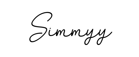 Make a beautiful signature design for name Simmyy. With this signature (BallpointsItalic-DORy9) style, you can create a handwritten signature for free. Simmyy signature style 11 images and pictures png
