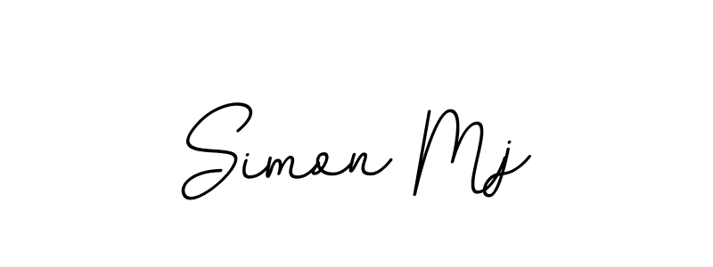 This is the best signature style for the Simon Mj name. Also you like these signature font (BallpointsItalic-DORy9). Mix name signature. Simon Mj signature style 11 images and pictures png