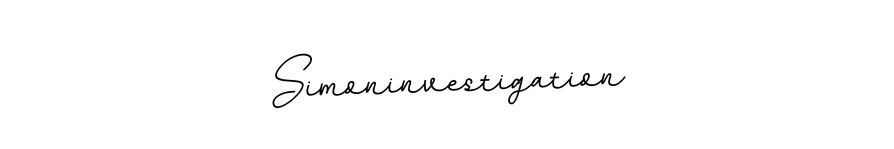 Create a beautiful signature design for name Simoninvestigation. With this signature (BallpointsItalic-DORy9) fonts, you can make a handwritten signature for free. Simoninvestigation signature style 11 images and pictures png