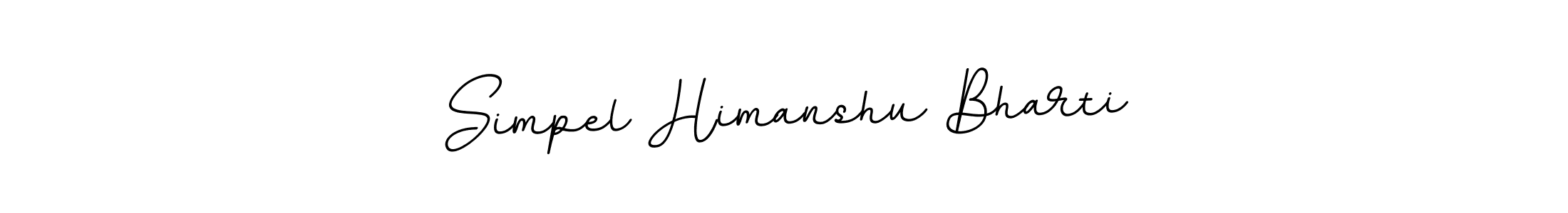 Similarly BallpointsItalic-DORy9 is the best handwritten signature design. Signature creator online .You can use it as an online autograph creator for name Simpel Himanshu Bharti. Simpel Himanshu Bharti signature style 11 images and pictures png