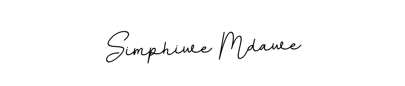 How to make Simphiwe Mdawe name signature. Use BallpointsItalic-DORy9 style for creating short signs online. This is the latest handwritten sign. Simphiwe Mdawe signature style 11 images and pictures png
