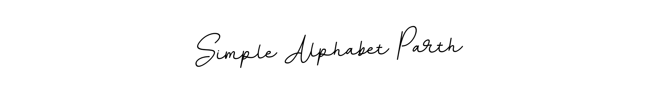 This is the best signature style for the Simple Alphabet Parth name. Also you like these signature font (BallpointsItalic-DORy9). Mix name signature. Simple Alphabet Parth signature style 11 images and pictures png