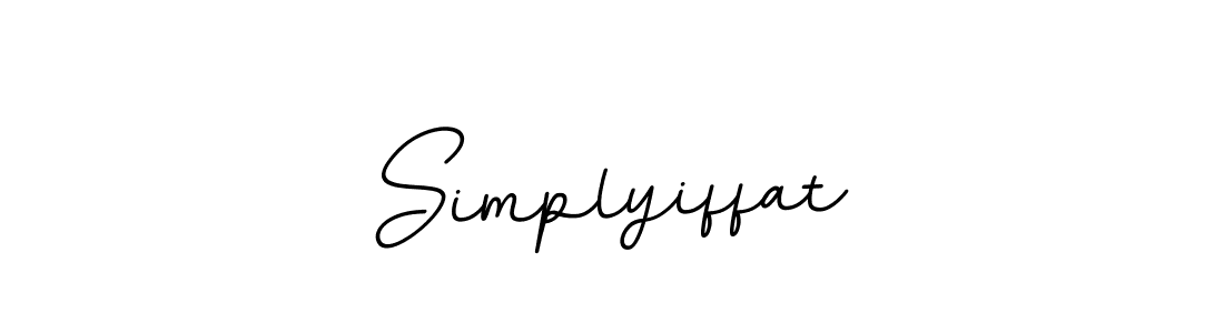 How to make Simplyiffat name signature. Use BallpointsItalic-DORy9 style for creating short signs online. This is the latest handwritten sign. Simplyiffat signature style 11 images and pictures png