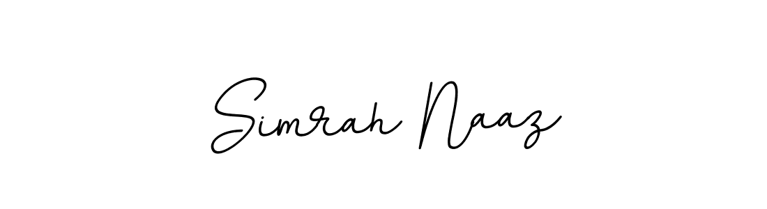 Create a beautiful signature design for name Simrah Naaz. With this signature (BallpointsItalic-DORy9) fonts, you can make a handwritten signature for free. Simrah Naaz signature style 11 images and pictures png