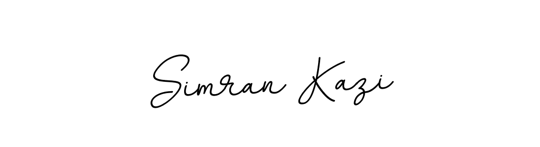 Make a beautiful signature design for name Simran Kazi. With this signature (BallpointsItalic-DORy9) style, you can create a handwritten signature for free. Simran Kazi signature style 11 images and pictures png