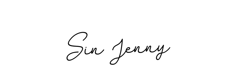 You should practise on your own different ways (BallpointsItalic-DORy9) to write your name (Sin Jenny) in signature. don't let someone else do it for you. Sin Jenny signature style 11 images and pictures png