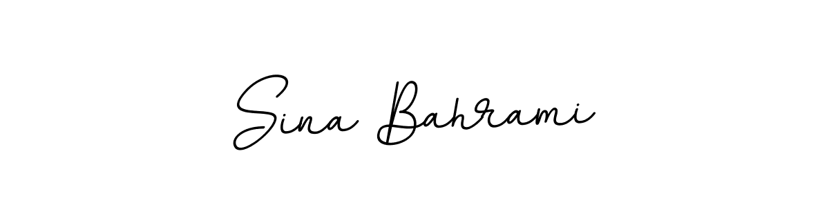 Use a signature maker to create a handwritten signature online. With this signature software, you can design (BallpointsItalic-DORy9) your own signature for name Sina Bahrami. Sina Bahrami signature style 11 images and pictures png