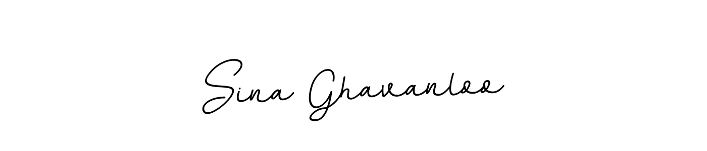 Use a signature maker to create a handwritten signature online. With this signature software, you can design (BallpointsItalic-DORy9) your own signature for name Sina Ghavanloo. Sina Ghavanloo signature style 11 images and pictures png