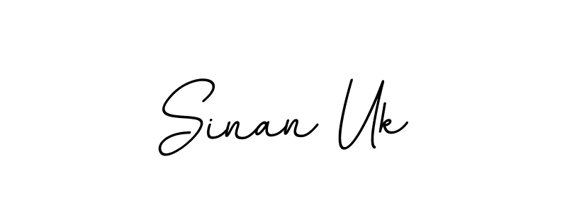 Design your own signature with our free online signature maker. With this signature software, you can create a handwritten (BallpointsItalic-DORy9) signature for name Sinan Uk. Sinan Uk signature style 11 images and pictures png